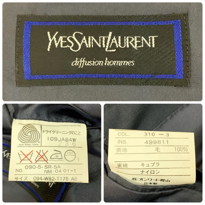 Saint Laurent Tailored Jacket Asian fit L US size M Navy Authentic