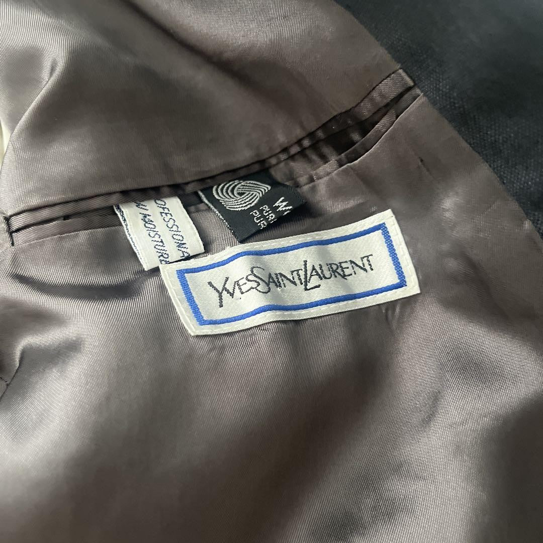 Saint Laurent Jacket Asian fit M US size S Black Gray Authentic
