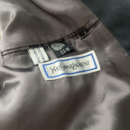 Saint Laurent Jacket Asian fit M US size S Black Gray Authentic