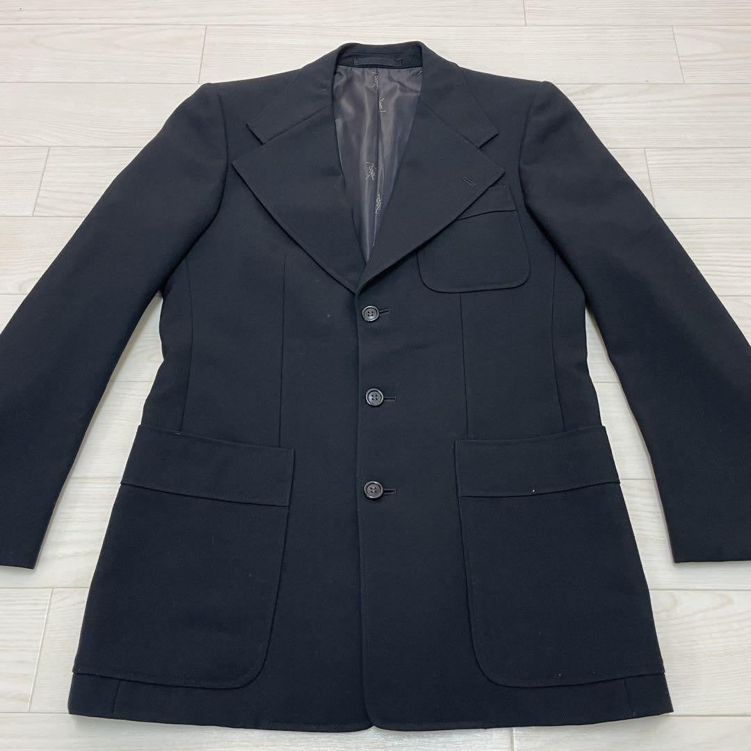 Saint Laurent Tailored Jacket Asian fit M US size S Black Authentic