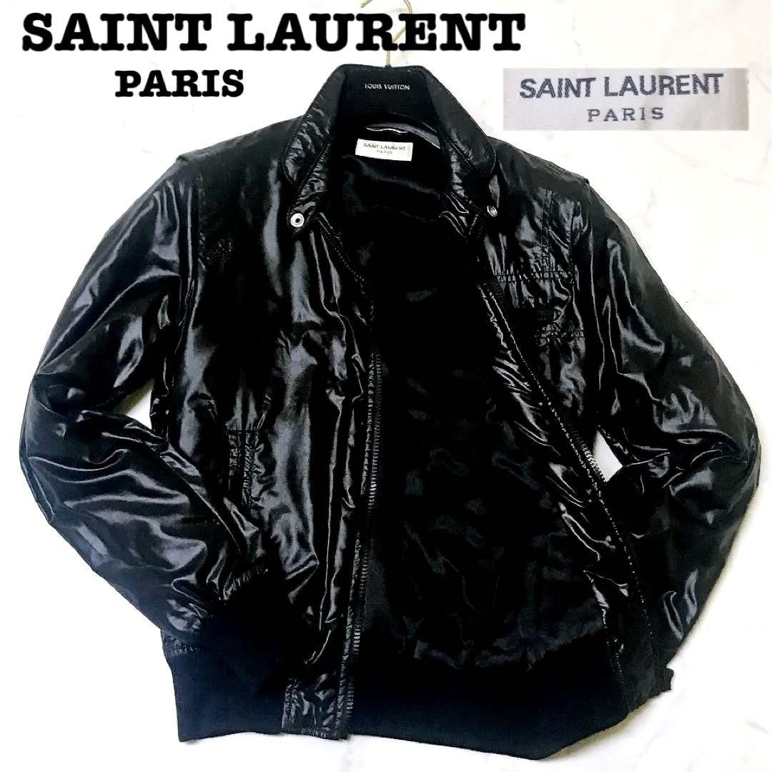 Saint Laurent Paris Blouson Jacket Asian fit XS US size 2XS Black Authentic