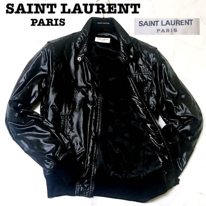 Saint Laurent Paris Blouson Jacket Asian fit XS US size 2XS Black Authentic