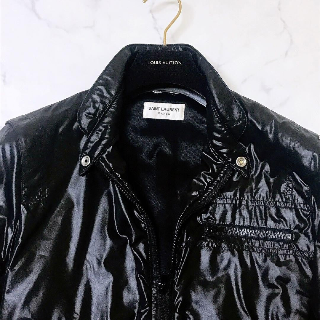 Saint Laurent Paris Blouson Jacket Asian fit XS US size 2XS Black Authentic