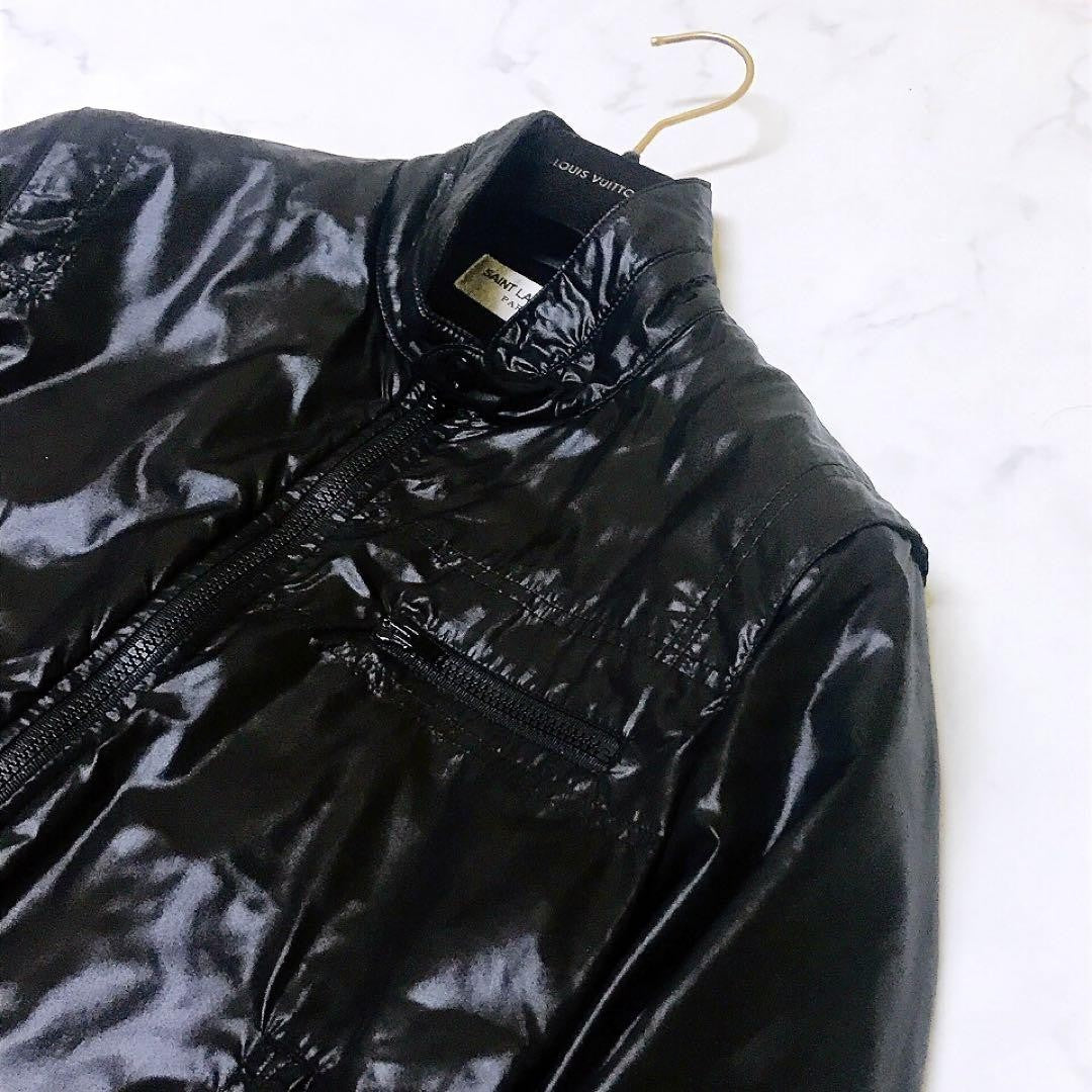 Saint Laurent Paris Blouson Jacket Asian fit XS US size 2XS Black Authentic