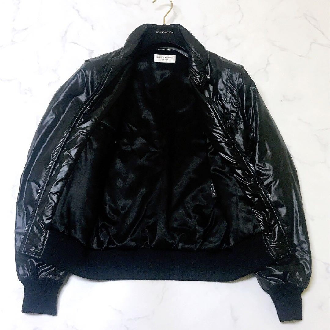 Saint Laurent Paris Blouson Jacket Asian fit XS US size 2XS Black Authentic