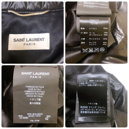 Saint Laurent Paris Blouson Jacket Asian fit XS US size 2XS Black Authentic