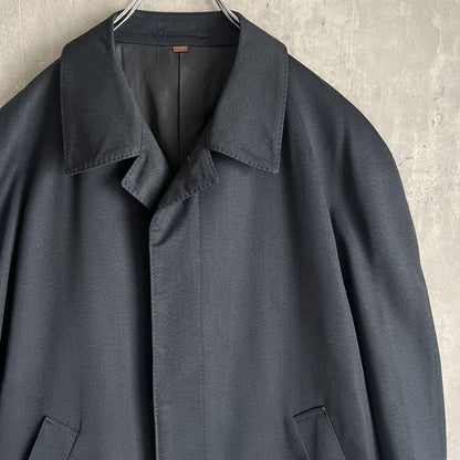 Saint Laurent Coat Asian fit L US size M Navy Authentic