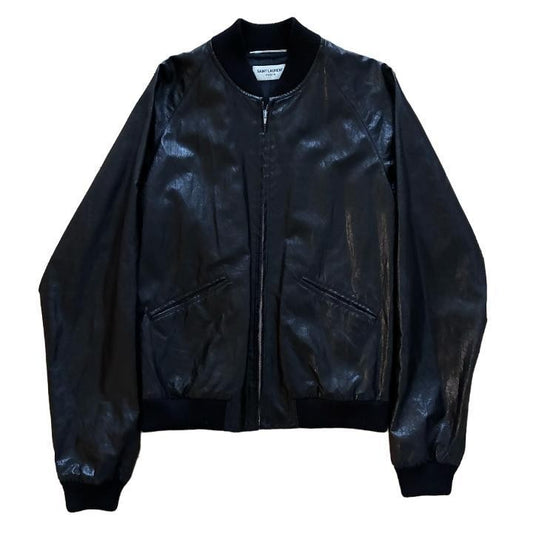 Saint Laurent coated Jacket Asian fit S US size XS Black Authentic
