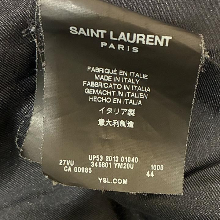 Saint Laurent coated Jacket Asian fit S US size XS Black Authentic
