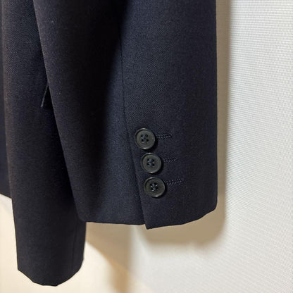 Saint Laurent Tailored Jacket Asian fit M US size S Navy Authentic