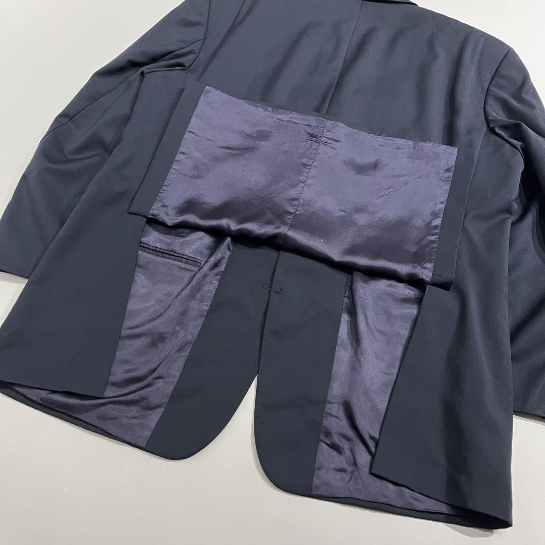 Saint Laurent Tailored Jacket FREE SIZE Navy Authentic