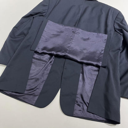 Saint Laurent Tailored Jacket FREE SIZE Navy Authentic