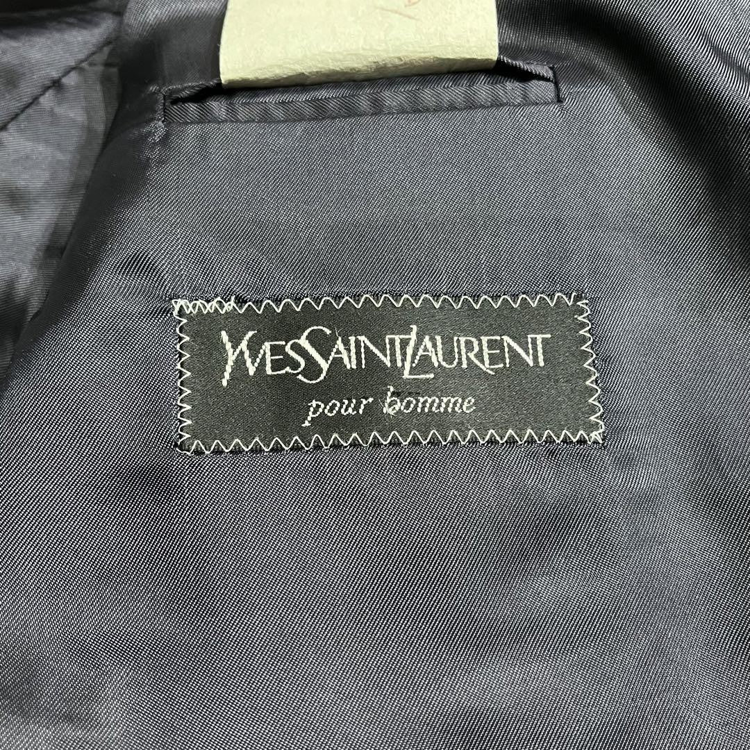 Saint Laurent Tailored Jacket FREE SIZE Navy Authentic