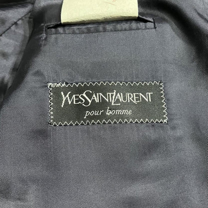 Saint Laurent Tailored Jacket FREE SIZE Navy Authentic