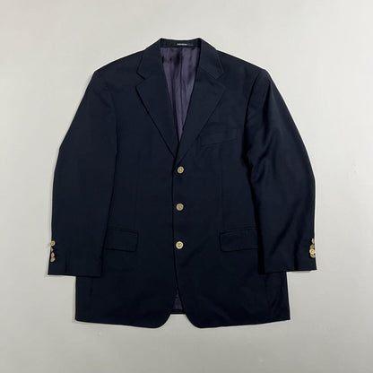 Saint Laurent Tailored Jacket FREE SIZE Navy Authentic