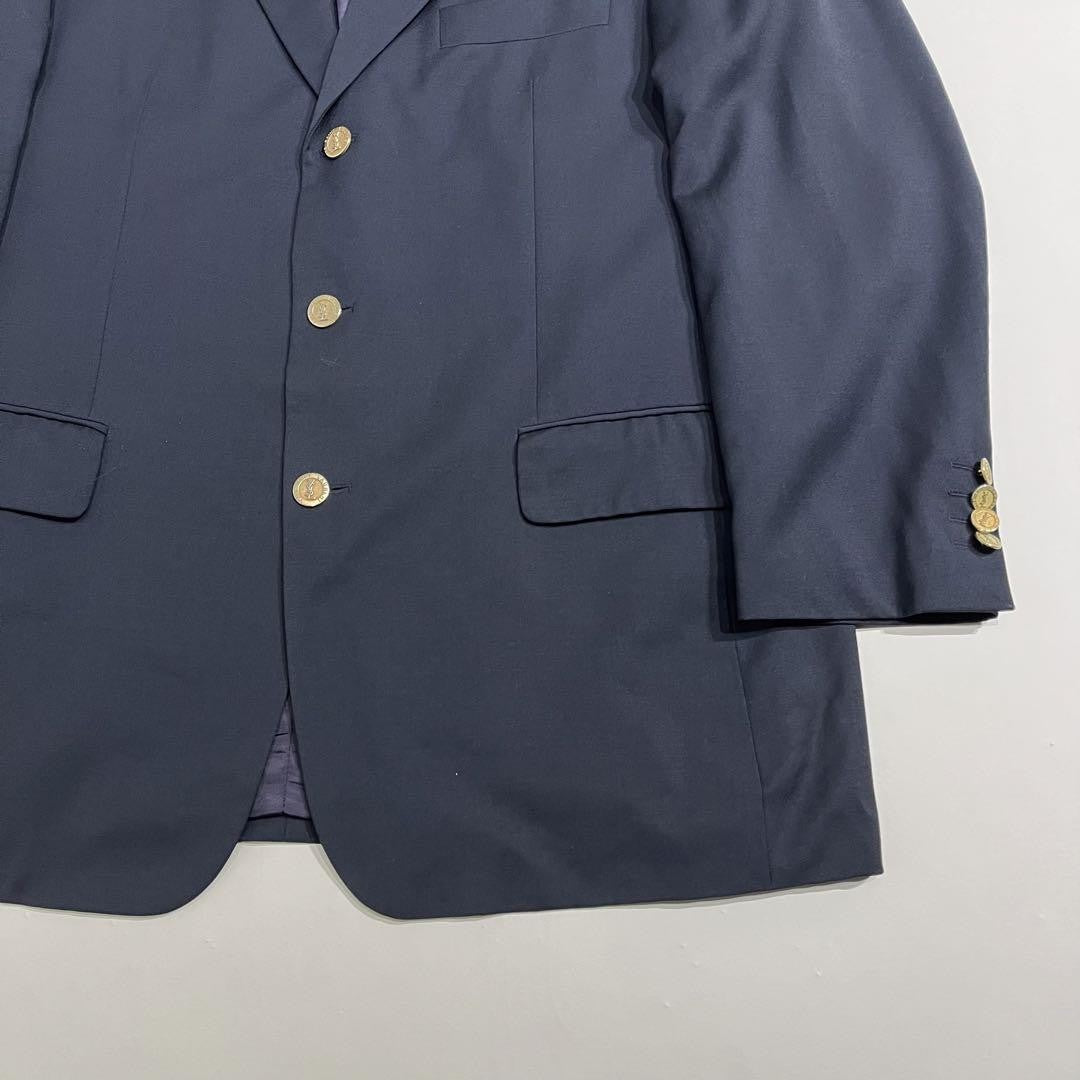 Saint Laurent Tailored Jacket FREE SIZE Navy Authentic