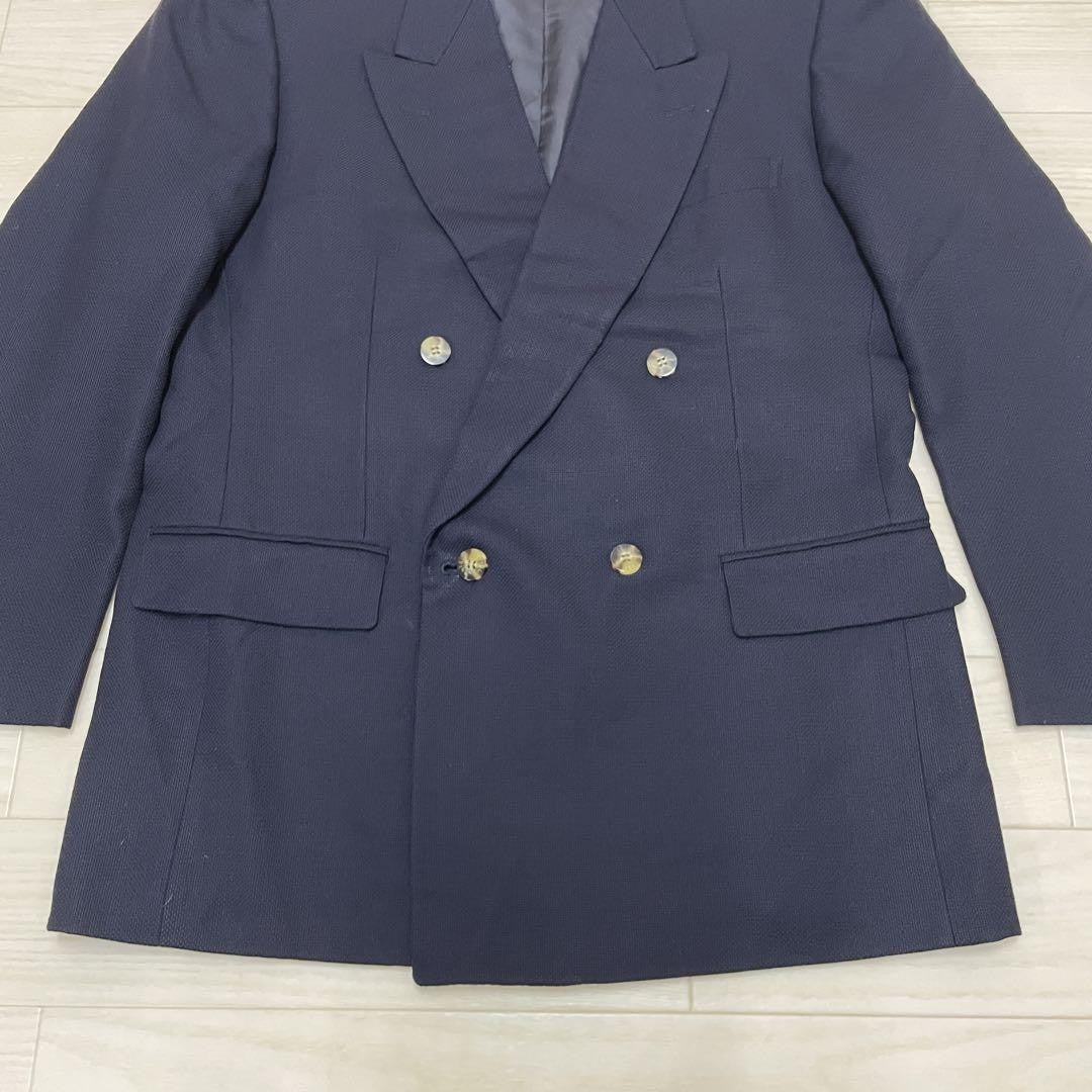 Saint Laurent Tailored Jacket Asian fit L US size M Navy Authentic