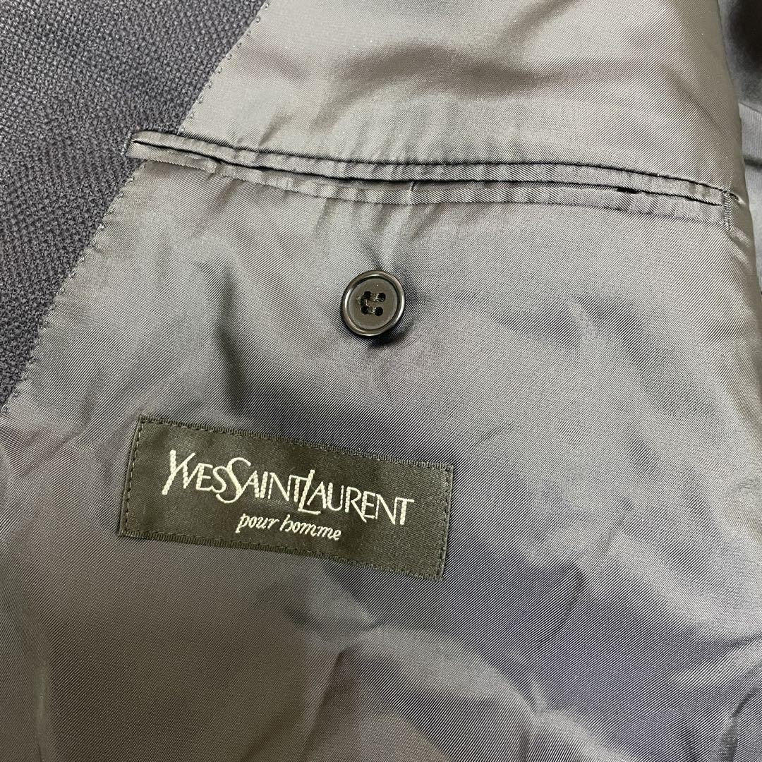Saint Laurent Tailored Jacket Asian fit L US size M Navy Authentic