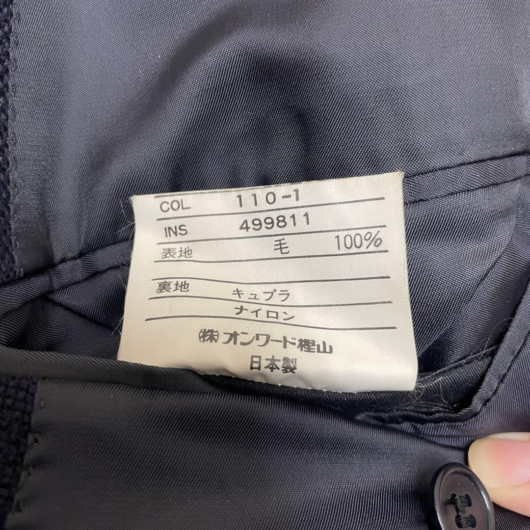 Saint Laurent Tailored Jacket Asian fit L US size M Navy Authentic