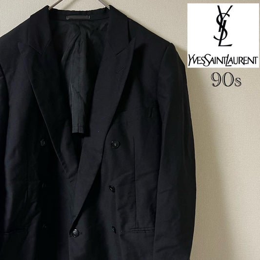 Saint Laurent Tailored Jacket Asian fit M US size S Black Authentic