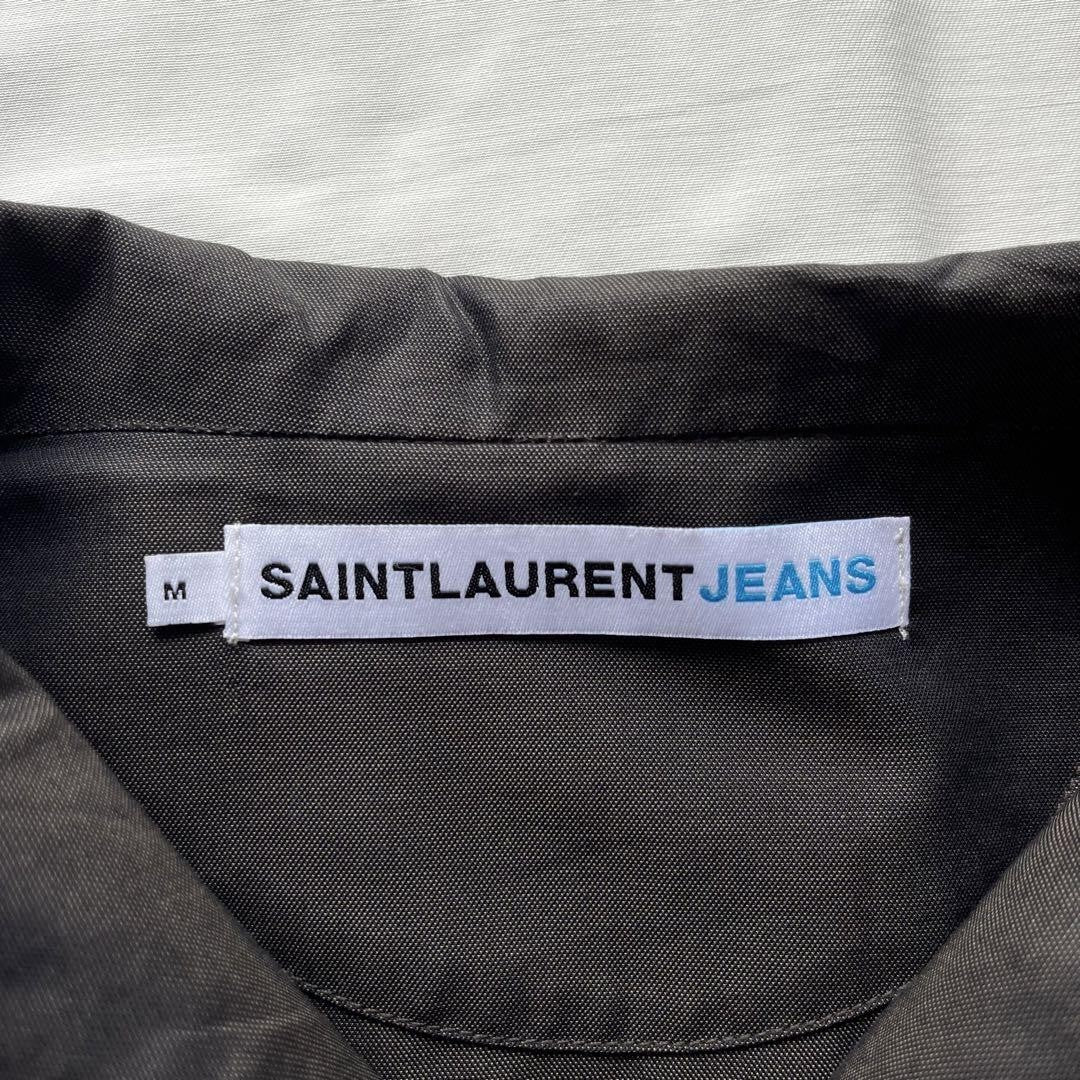 Saint Laurent Half Zip Jacket Asian fit M US size S Brown Black Authentic