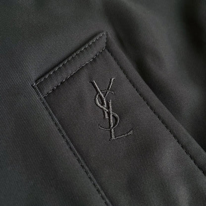 Saint Laurent Coat Asian fit L US size M Charcoal Gray Authentic