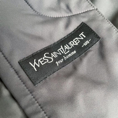 Saint Laurent Coat Asian fit L US size M Charcoal Gray Authentic