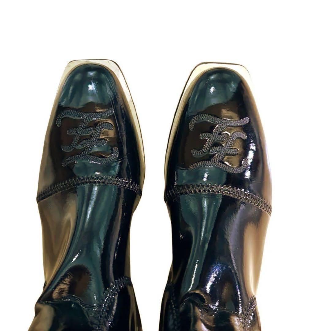 FENDI Long Boots Shoes EU 38 US 8 Black Authentic