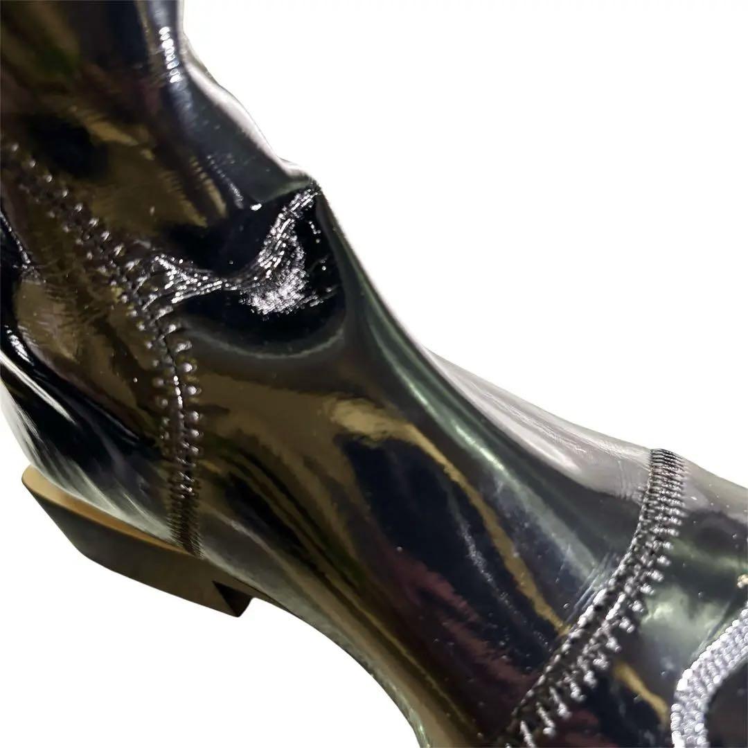 FENDI Long Boots Shoes EU 38 US 8 Black Authentic