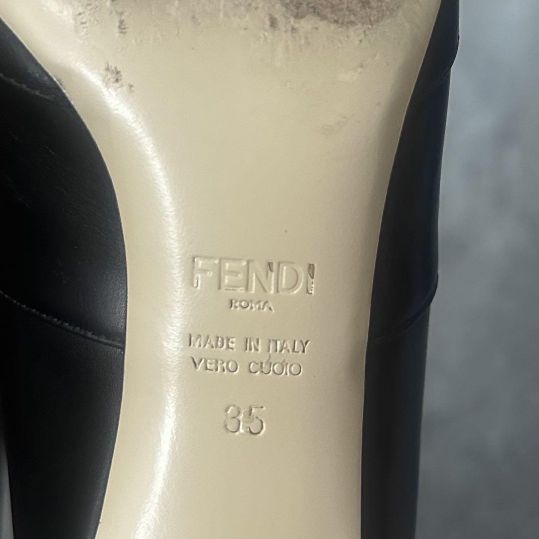 FENDI Short Boots Shoes EU 35 US 5 Black Authentic