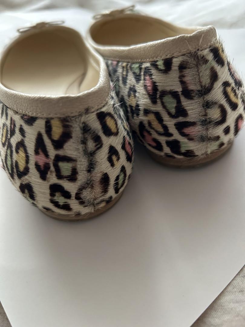 FENDI Shoes Pumps Ballet flat shoes EU 35 US 5 Leopard Authentic