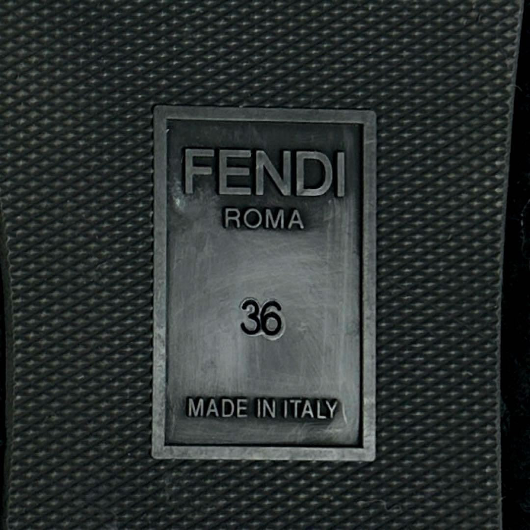 FENDI Sandals Shoes EU 36 US 6 Blue Brown Black Authentic