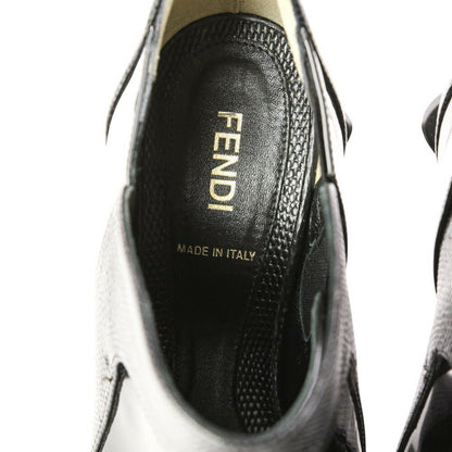 FENDI Boots Shoes EU 37 US 7 Leather Black Authentic