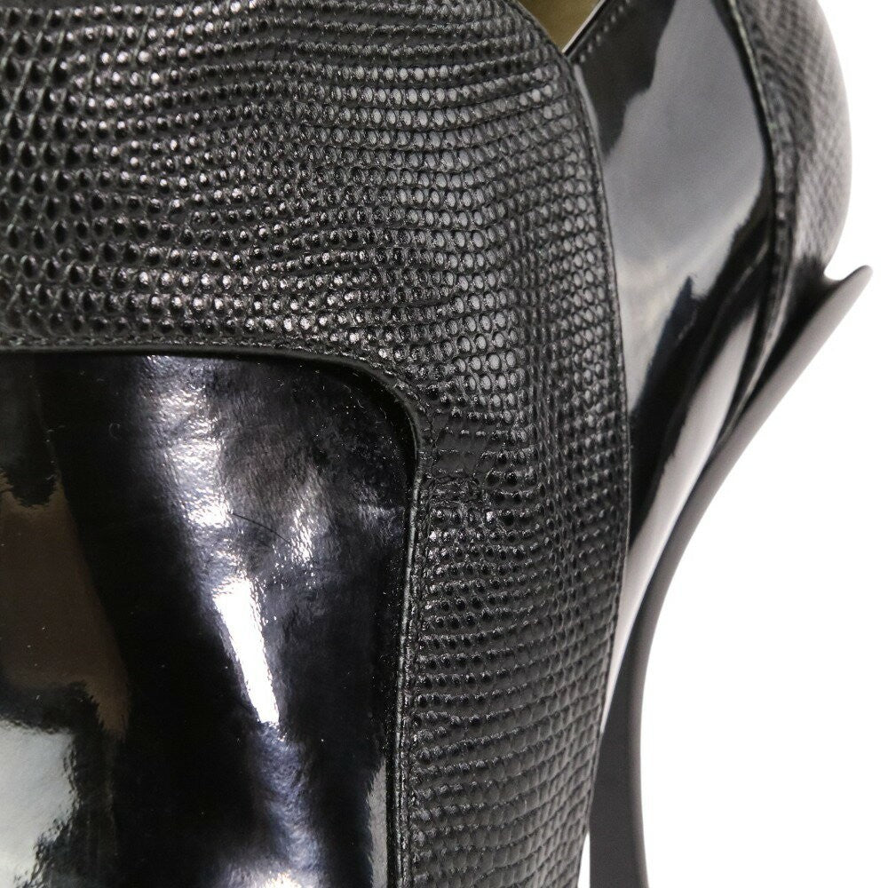 FENDI Boots Shoes EU 37 US 7 Leather Black Authentic