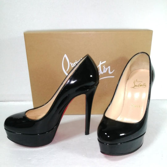 Christian Louboutin Shoes Pumps Heel EU 34.5 US 4.5 Black Authentic