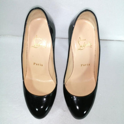 Christian Louboutin Shoes Pumps Heel EU 34.5 US 4.5 Black Authentic