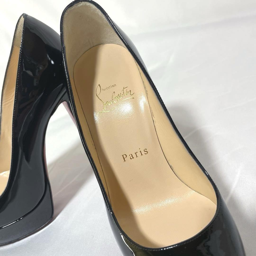 Christian Louboutin Shoes Pumps Heel EU 35.5 US 5.5 Black Authentic