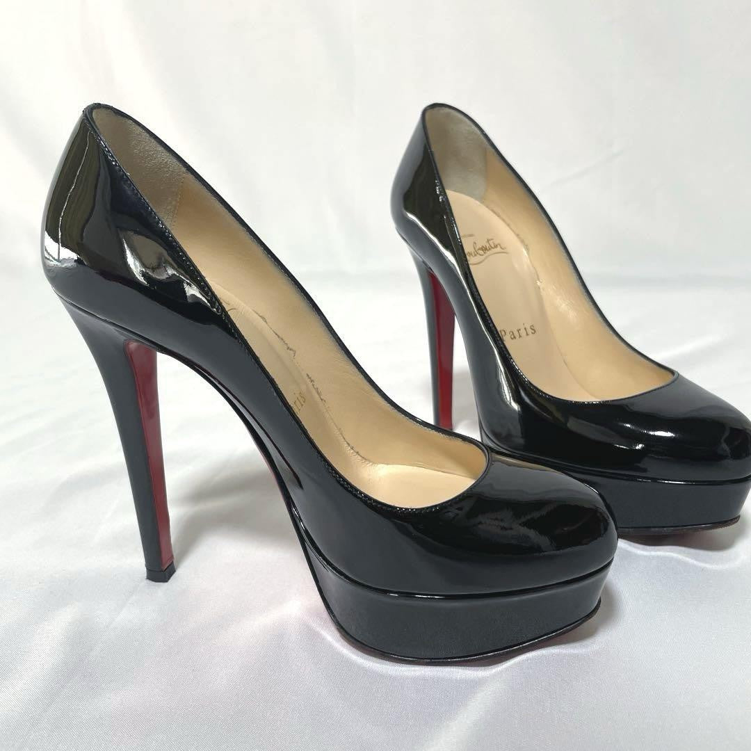 Christian Louboutin Shoes Pumps Heel EU 35.5 US 5.5 Black Authentic