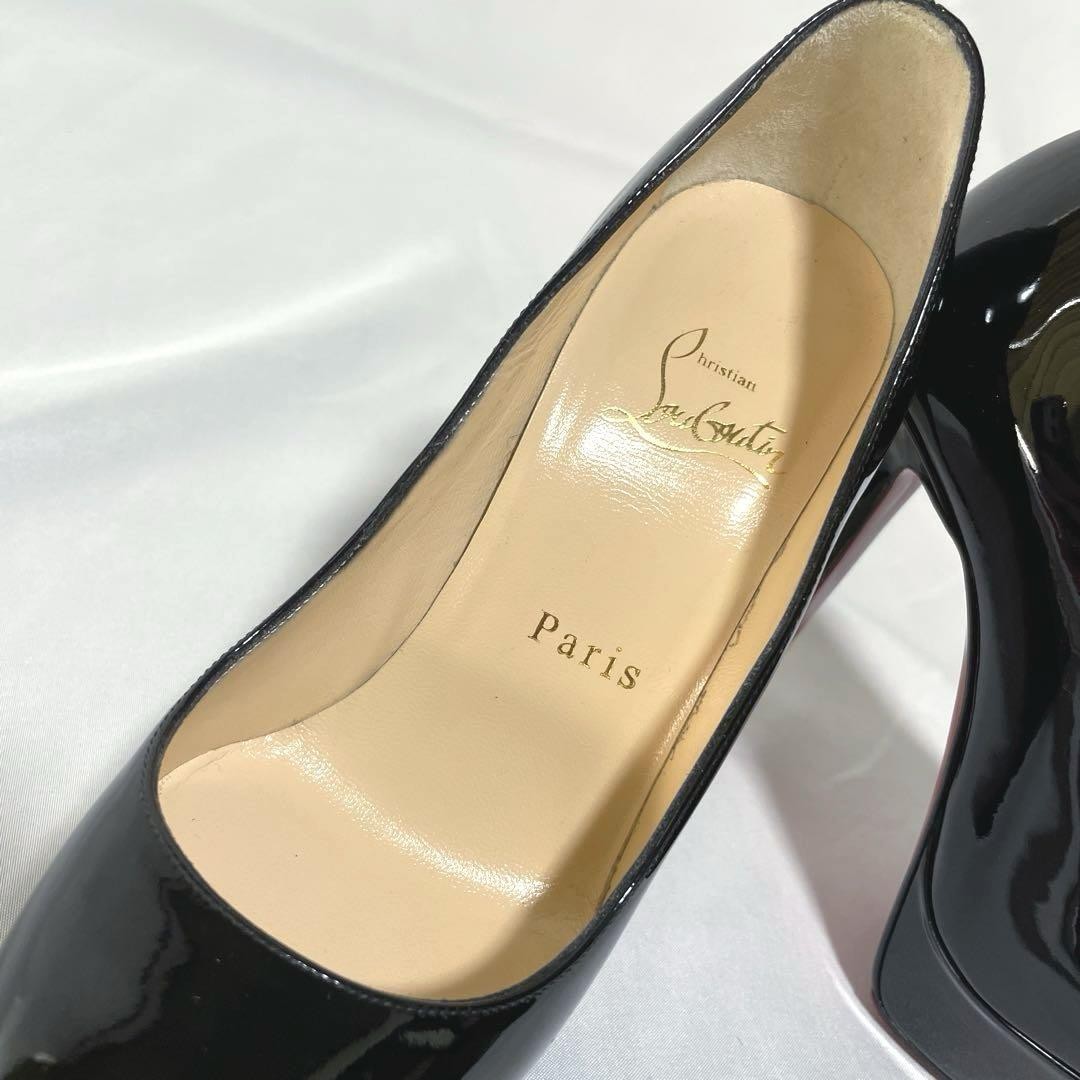 Christian Louboutin Shoes Pumps Heel EU 35.5 US 5.5 Black Authentic