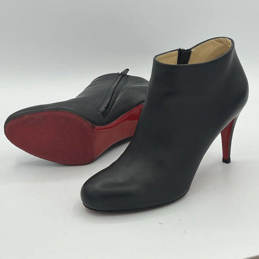 Christian Louboutin Short Boots Shoes EU 38.5 US 8.5 Black Authentic