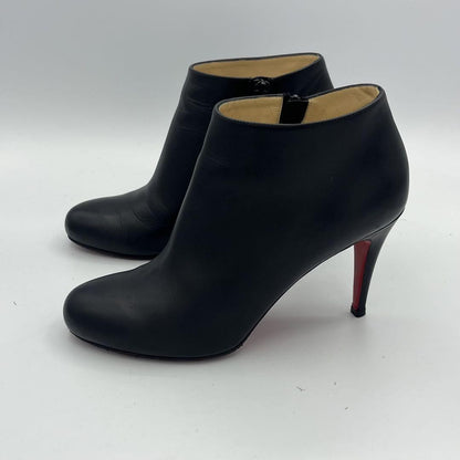 Christian Louboutin Short Boots Shoes EU 38.5 US 8.5 Black Authentic