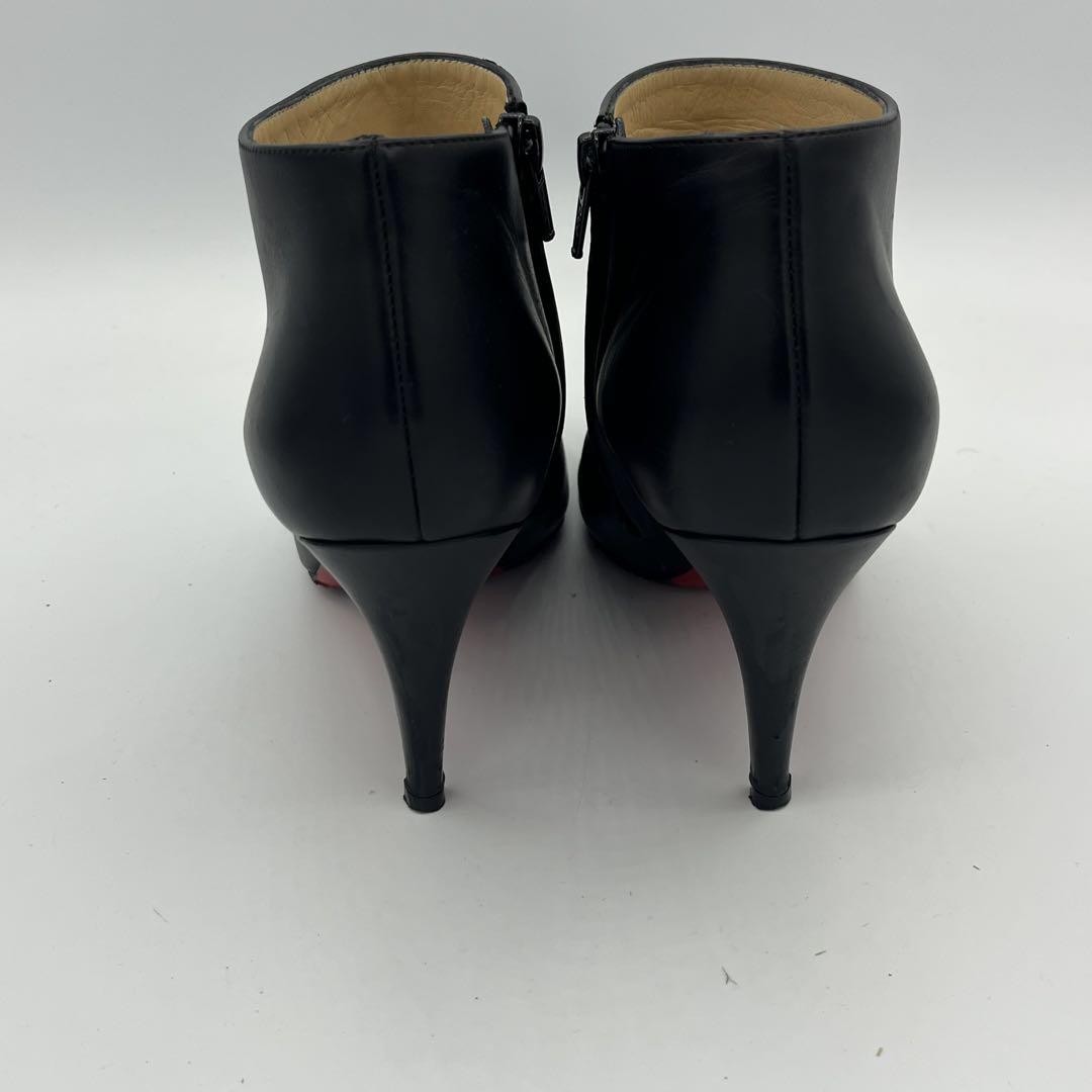 Christian Louboutin Short Boots Shoes EU 38.5 US 8.5 Black Authentic