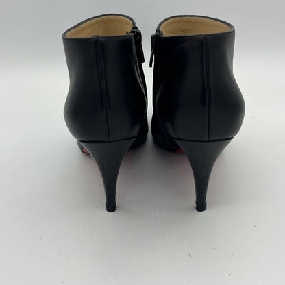 Christian Louboutin Short Boots Shoes EU 38.5 US 8.5 Black Authentic