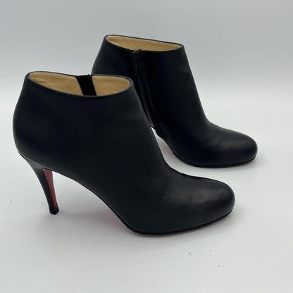 Christian Louboutin Short Boots Shoes EU 38.5 US 8.5 Black Authentic