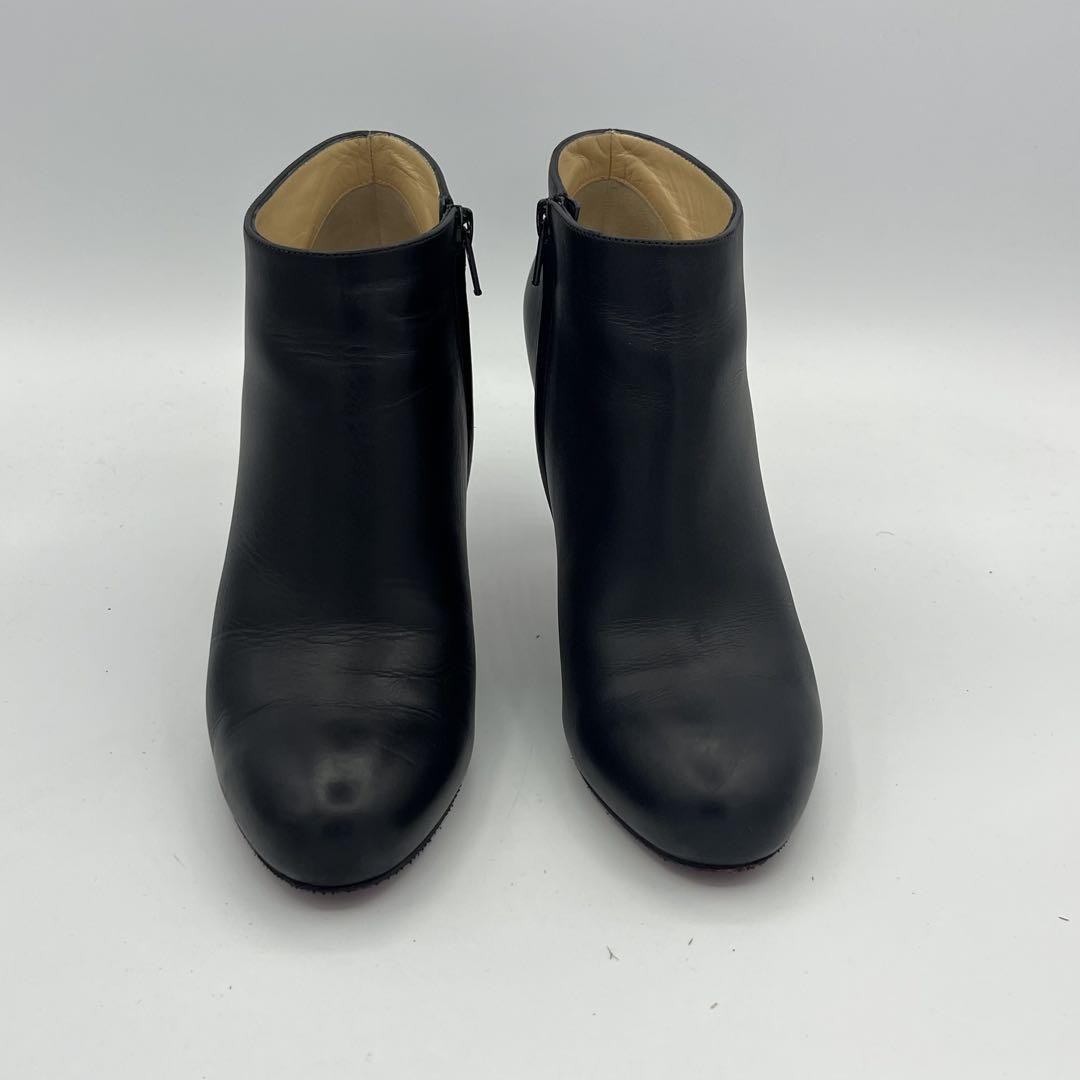 Christian Louboutin Short Boots Shoes EU 38.5 US 8.5 Black Authentic