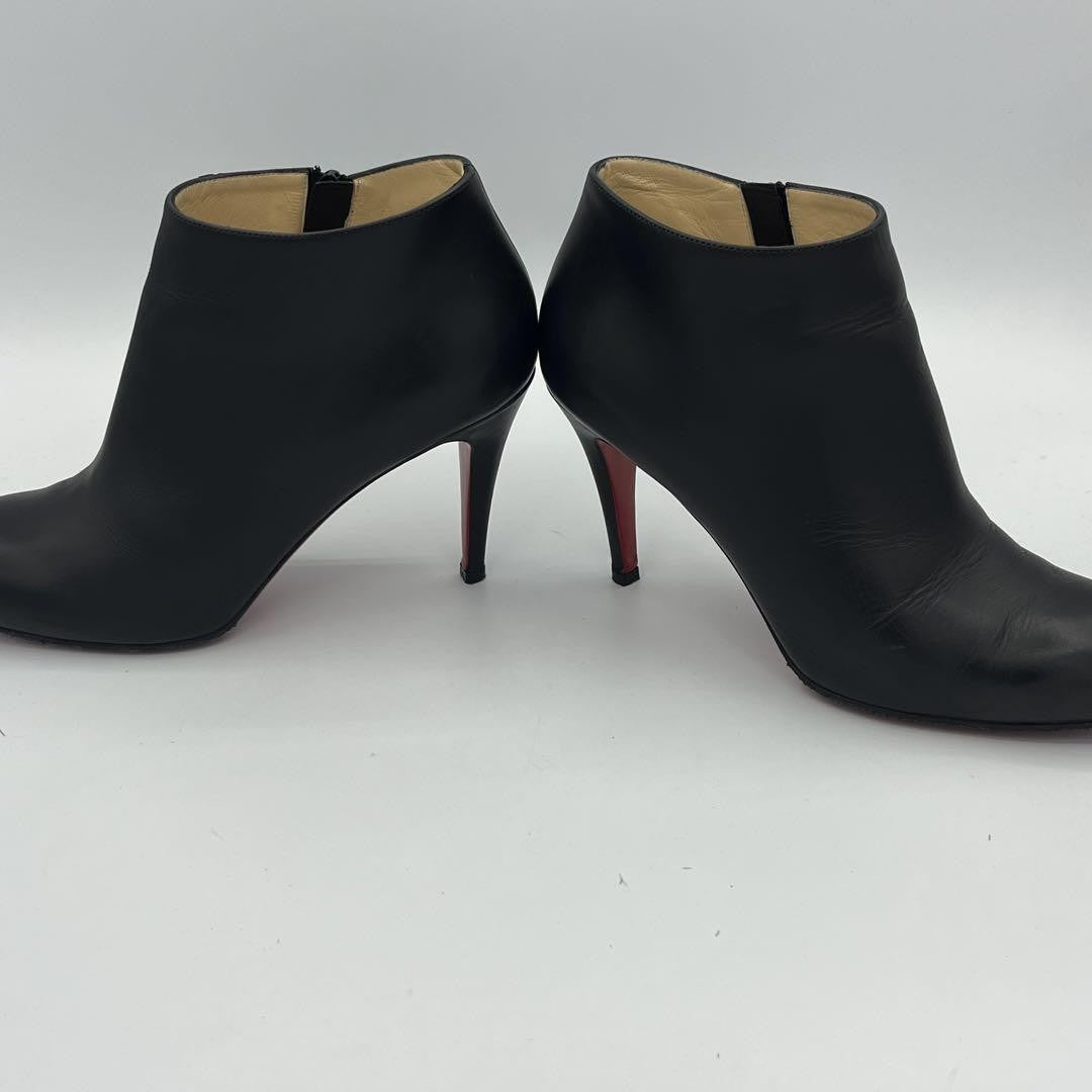 Christian Louboutin Short Boots Shoes EU 38.5 US 8.5 Black Authentic
