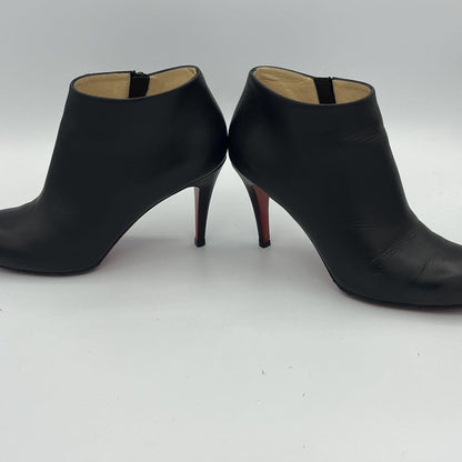 Christian Louboutin Short Boots Shoes EU 38.5 US 8.5 Black Authentic