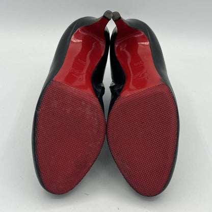 Christian Louboutin Short Boots Shoes EU 38.5 US 8.5 Black Authentic