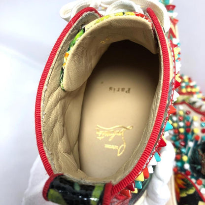 Christian Louboutin Sneakers Shoes High-cut Studs EU 36.0 US 6.0 Multicolor Auth
