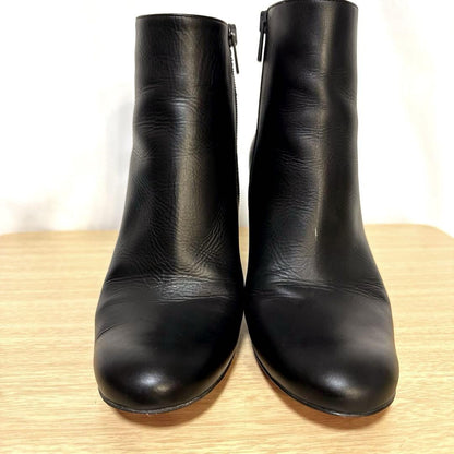 Christian Louboutin Short Boots Shoes Studs EU 37 US 7 Leather Black Authentic